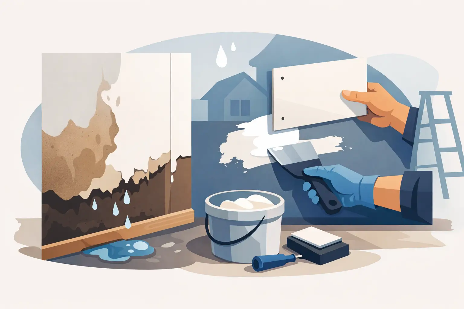 Guide to Repairing Water Damaged Drywall