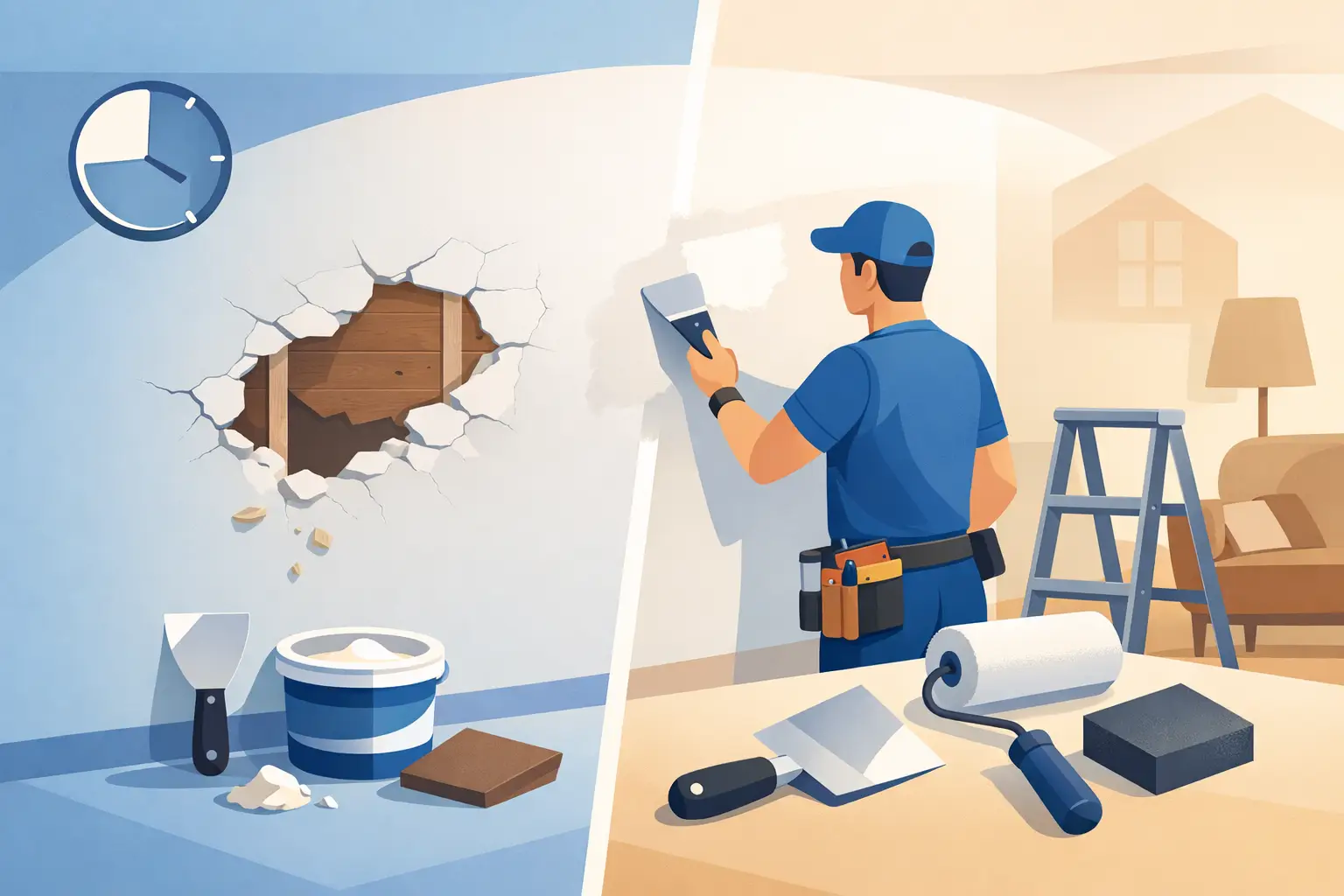 Same Day Drywall Repair: What to Expect