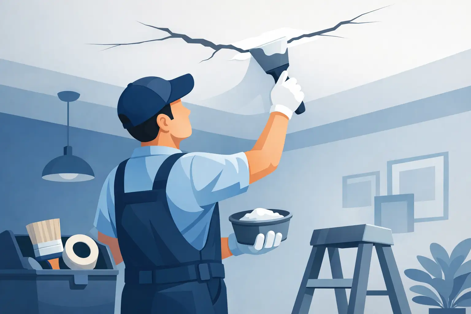 How to Fix Ceiling Cracks Professionally