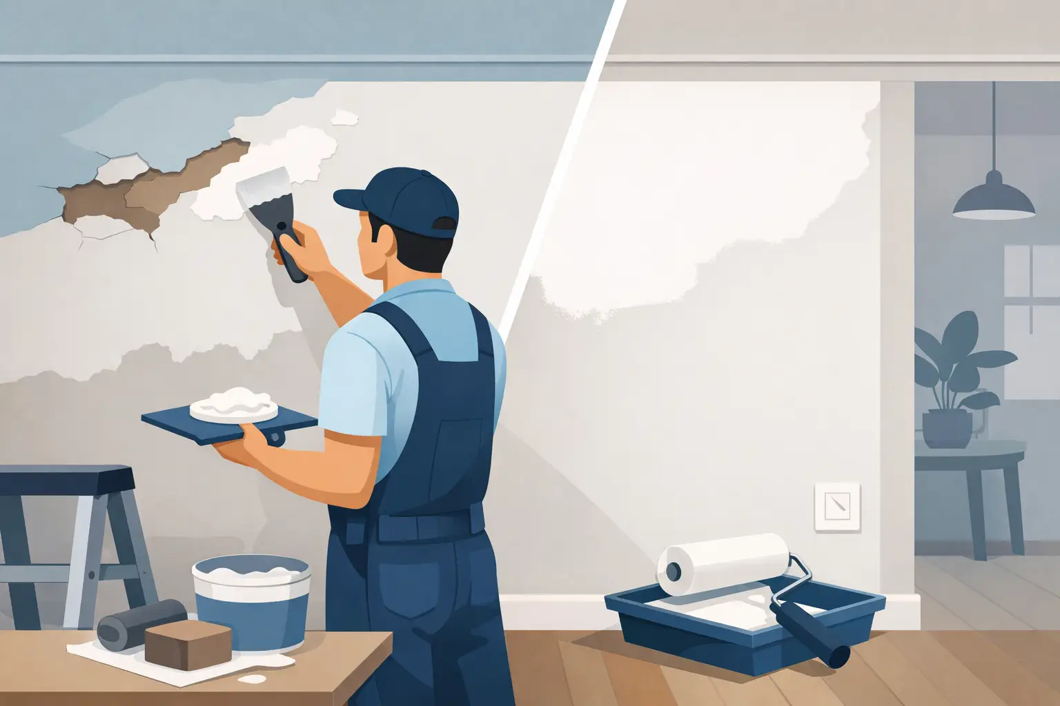 How Professionals Repair Drywall for Smooth Walls