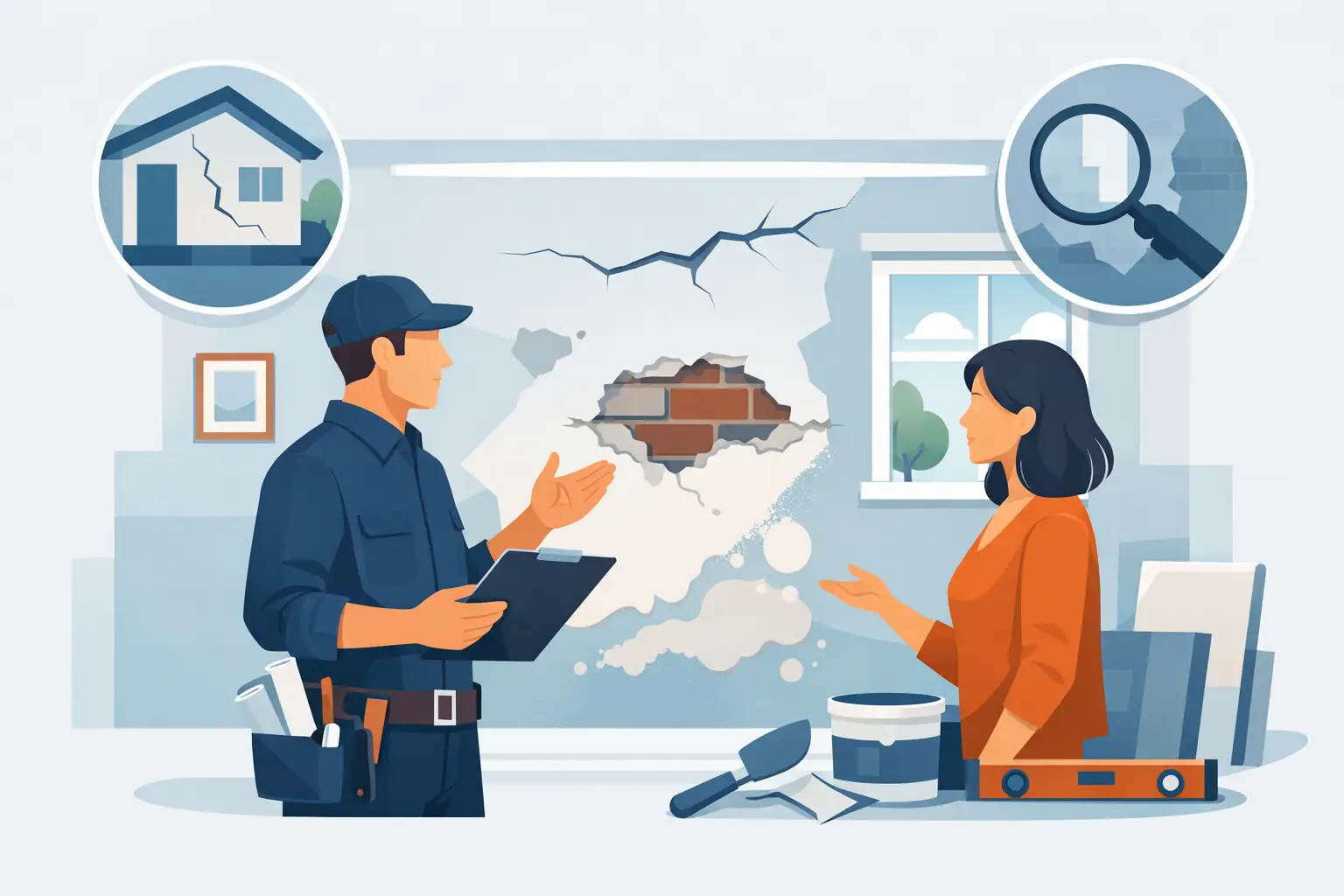 What a Wall Repair Consultation Should Cover