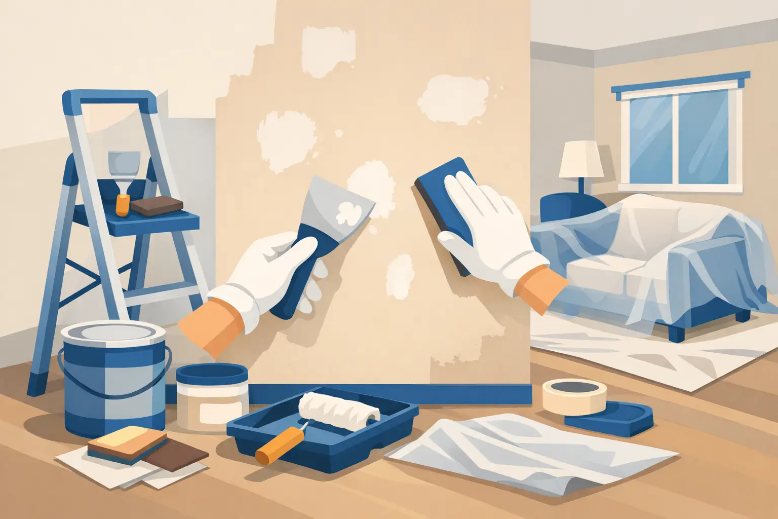 A Guide to Interior Paint Preparation That Lasts